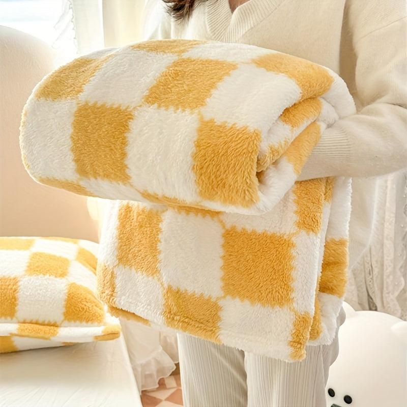 CozyCheck - Flauschige Karo-Decke