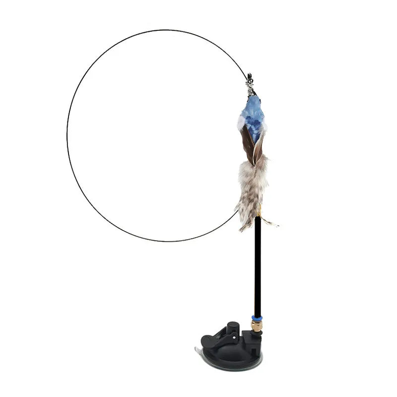 BirdPlay – Interaktives Katzenspielzeug mit Saugnapf
