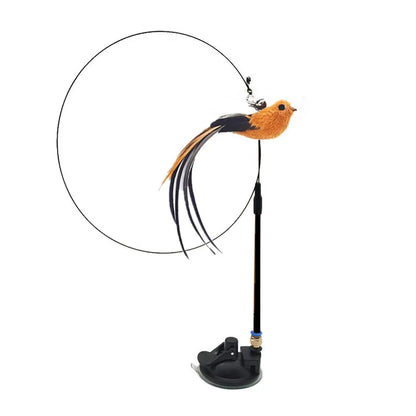 BirdPlay – Interaktives Katzenspielzeug mit Saugnapf